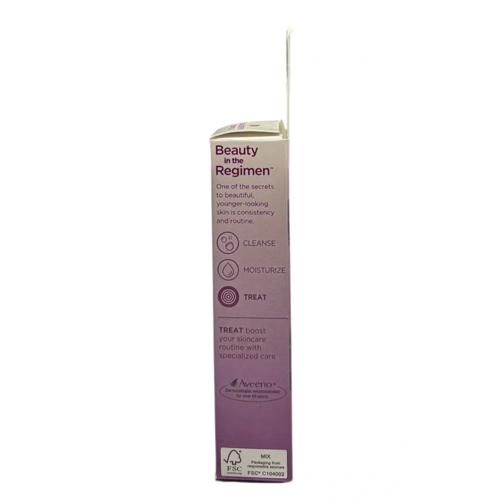 Aveeno Absolutely Ageless Eye Cream 3-in-1 Wrinkles Lines Blackberry 0.5oz